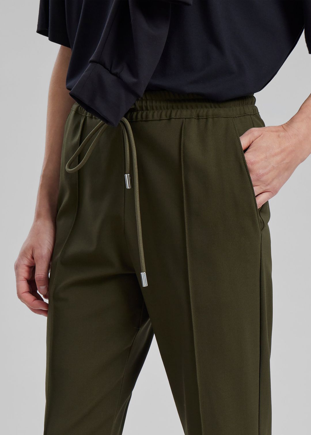 JW Anderson Drawstring Waist Tailored Trousers - Olive #7