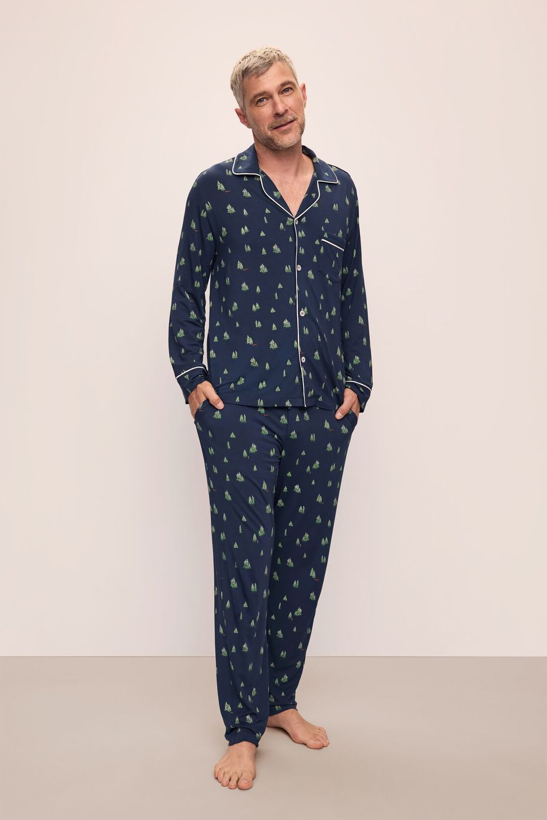 William Printed TENCEL™ Modal Long PJ Set