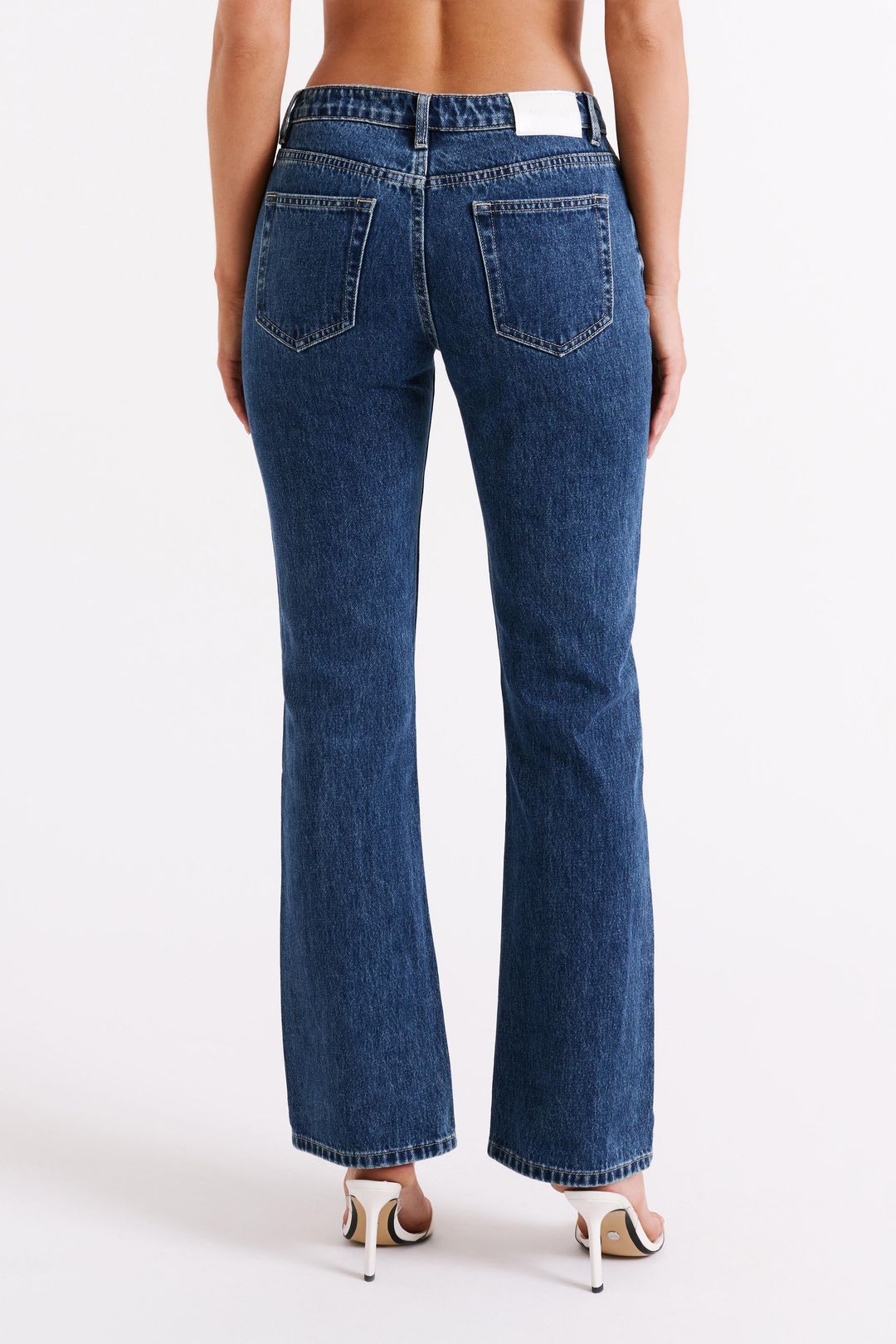 Stephy Low Rise Straight Leg Denim Jean - Dark Blue #4