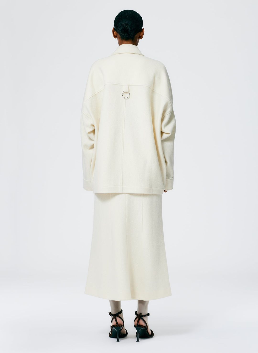 Boiled Wool Oversized Western Shirt Jacket #4