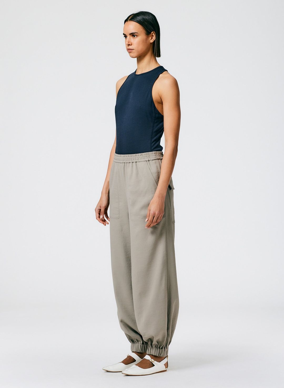 Chalky Drape Plashet Jogger - Long #3