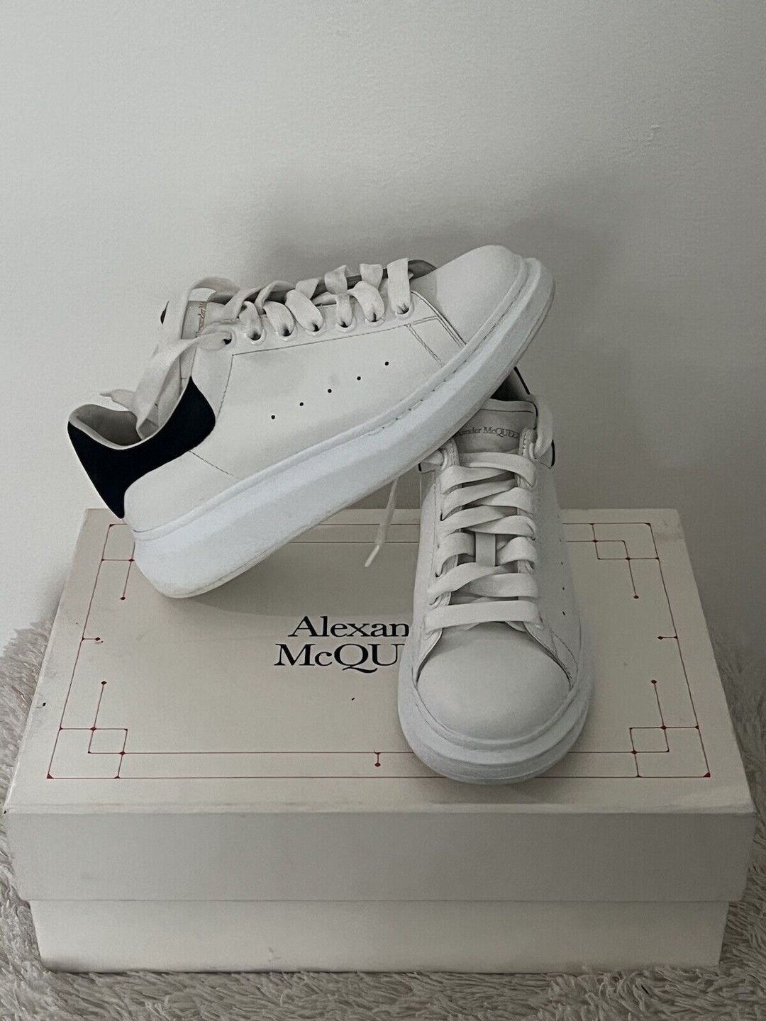 Alexander McQueen Women's Suede & Leather Platform Sneakers #4