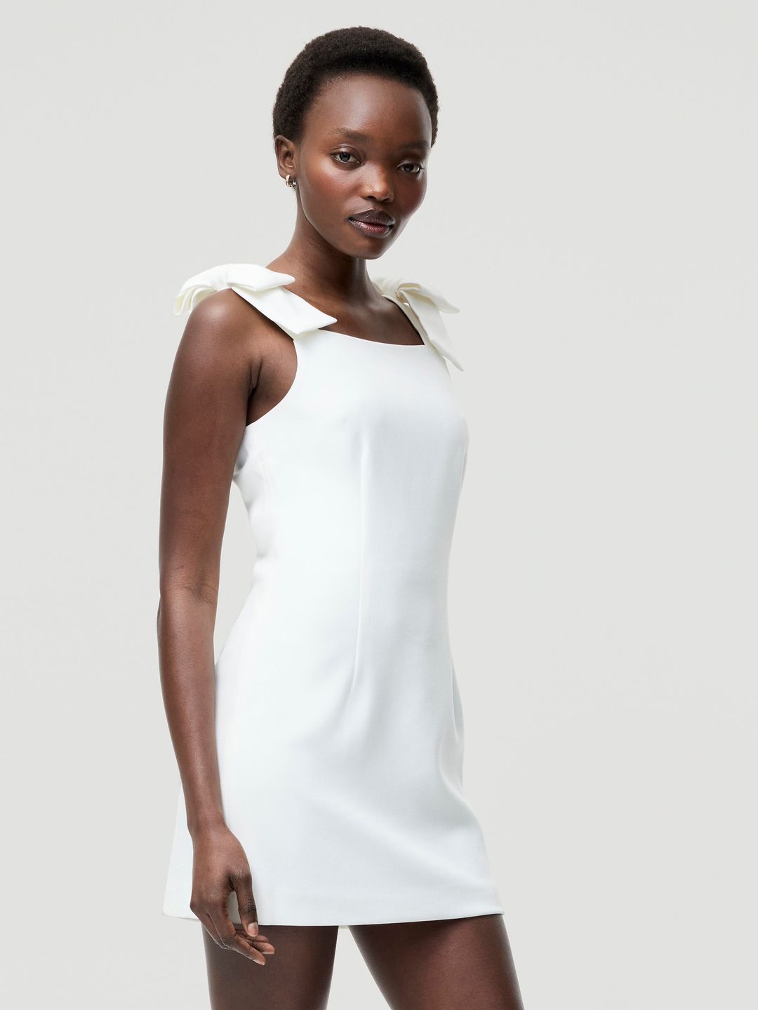 Whisper Bow Strap Mini Dress #5