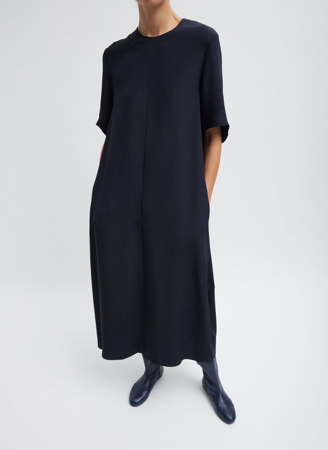 4-Ply Silk T-Shirt Dress