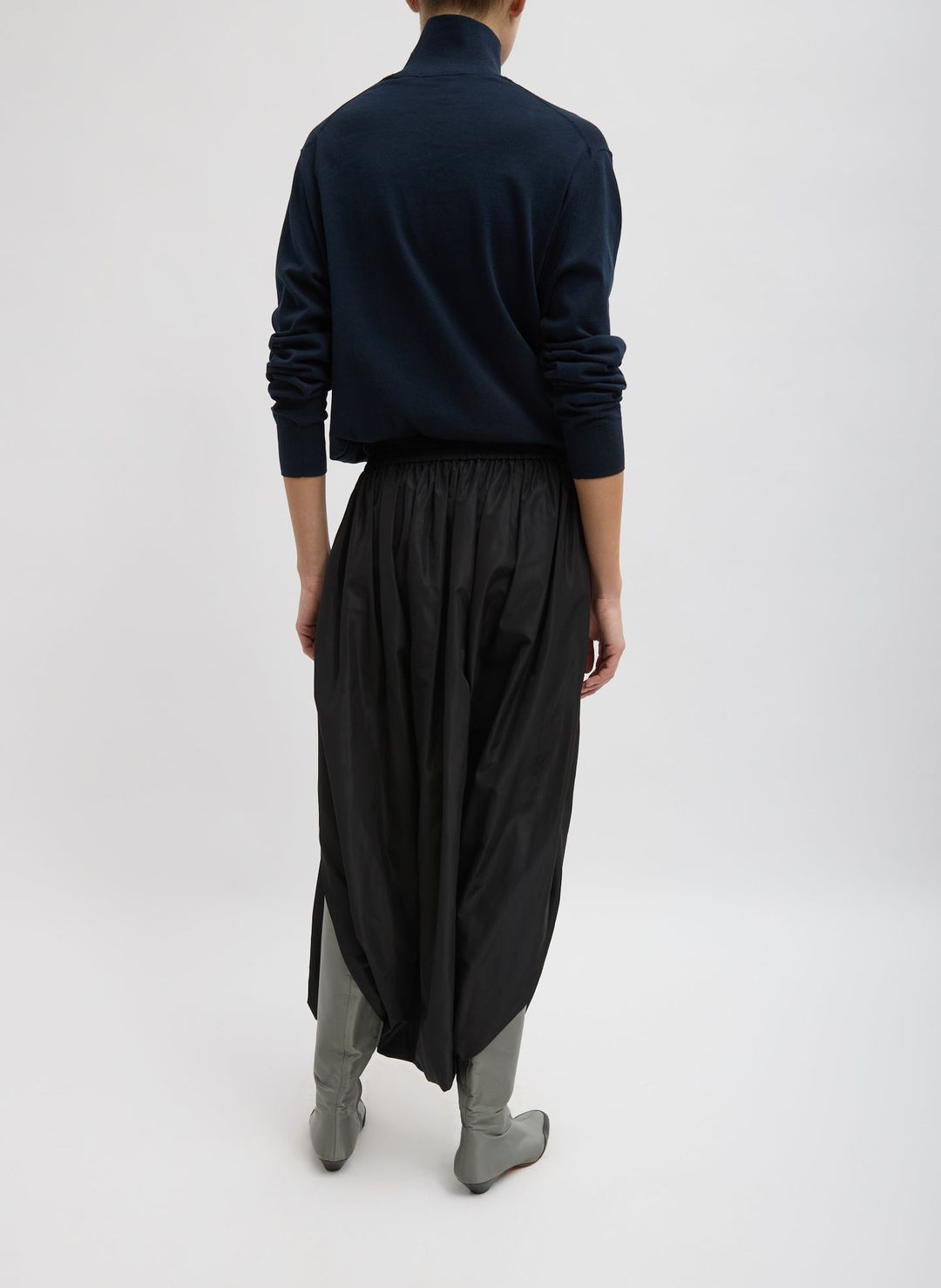 Italian Sporty Nylon Pleated Jalouise Skirt #5