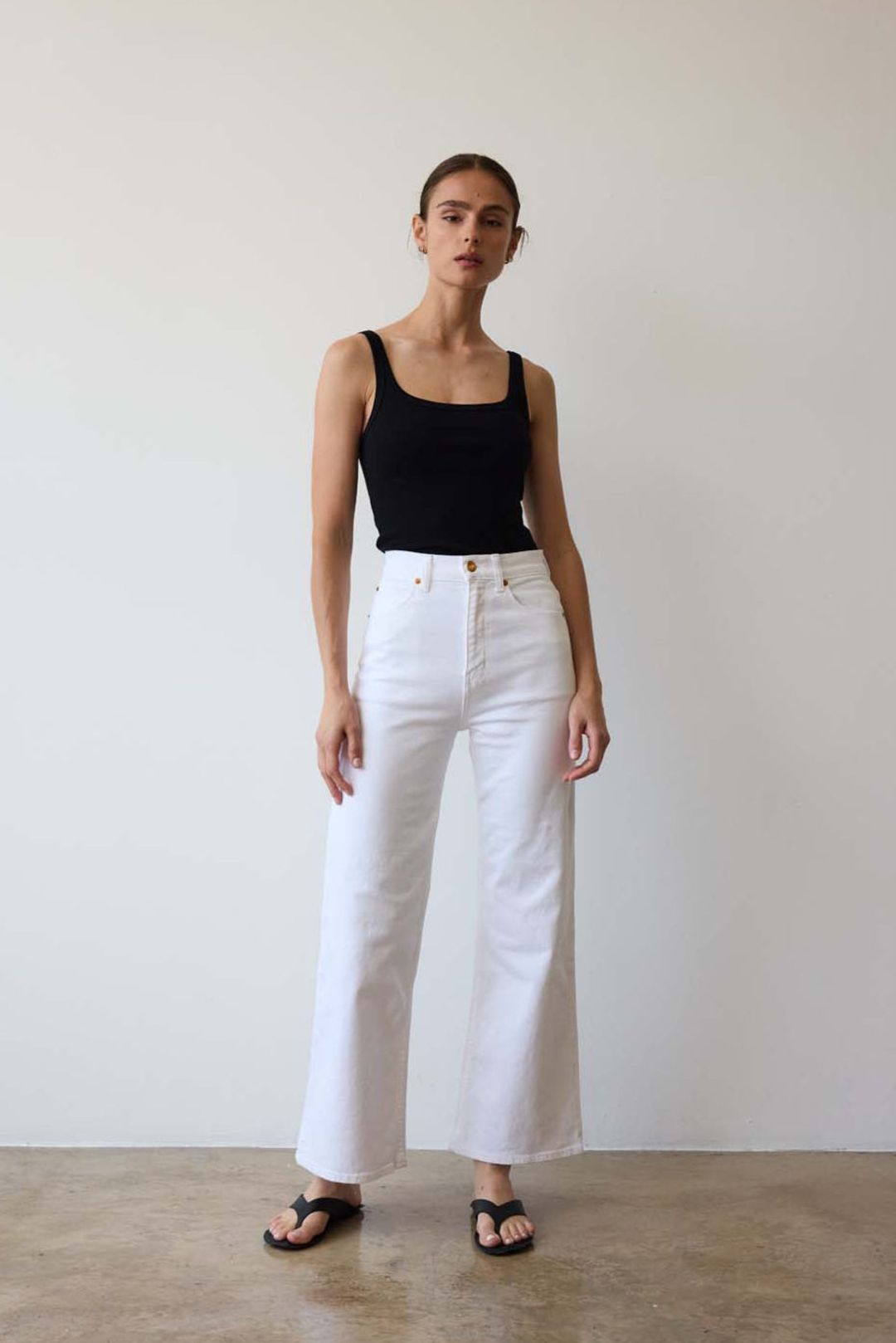 The Wide A Leg in Soft White