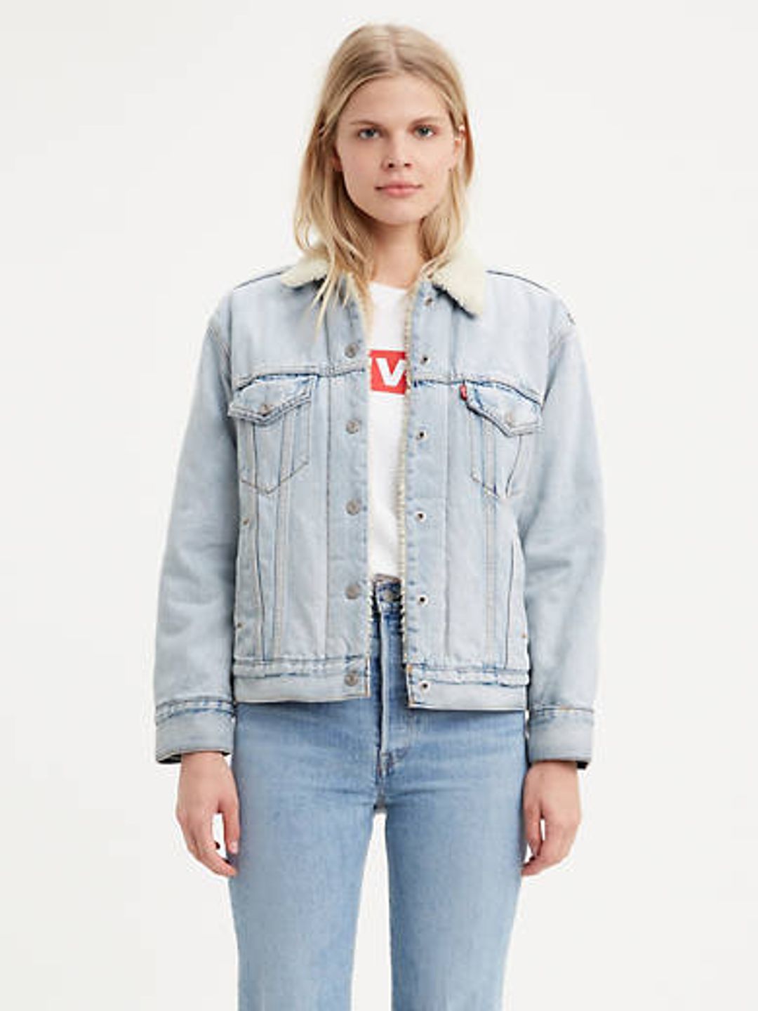 Levi’s Sherpa Trucker Jacket (XS) #4