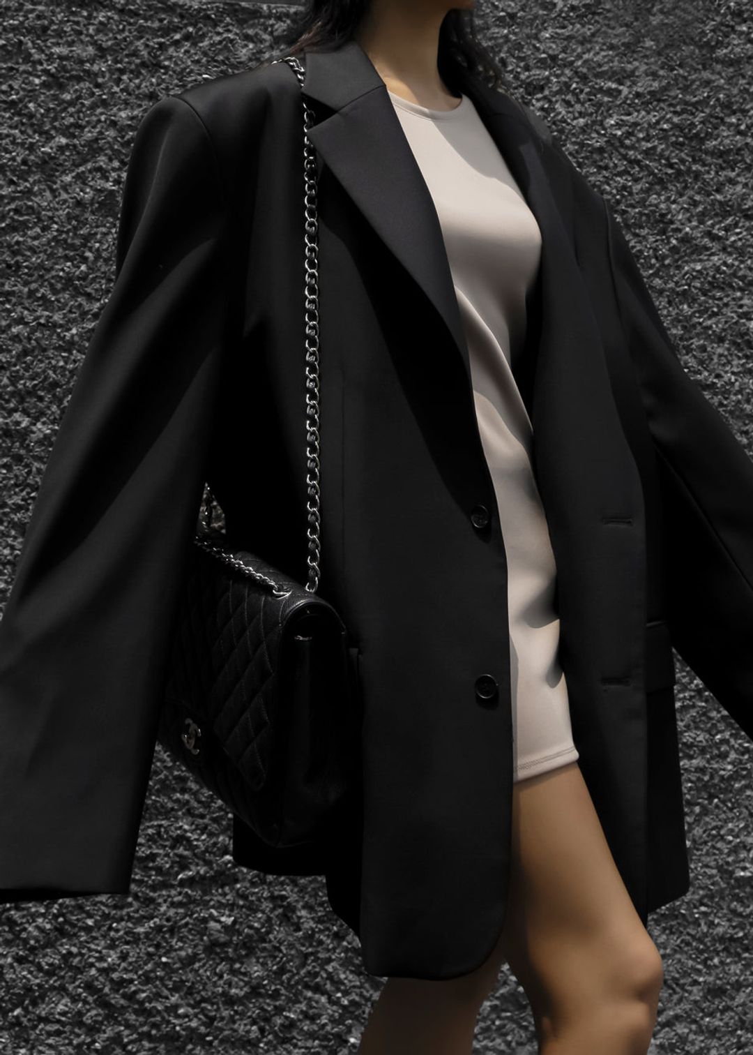 Dee Maxi Oversized Blazer - Black #6