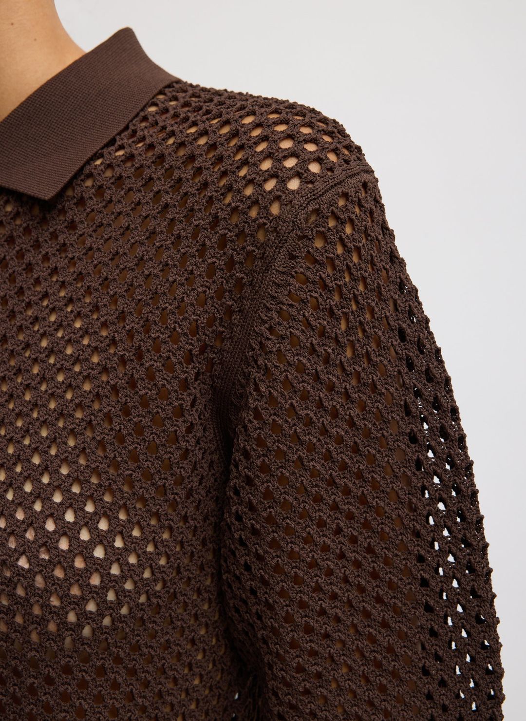 Crochet Netting Slim Polo #6