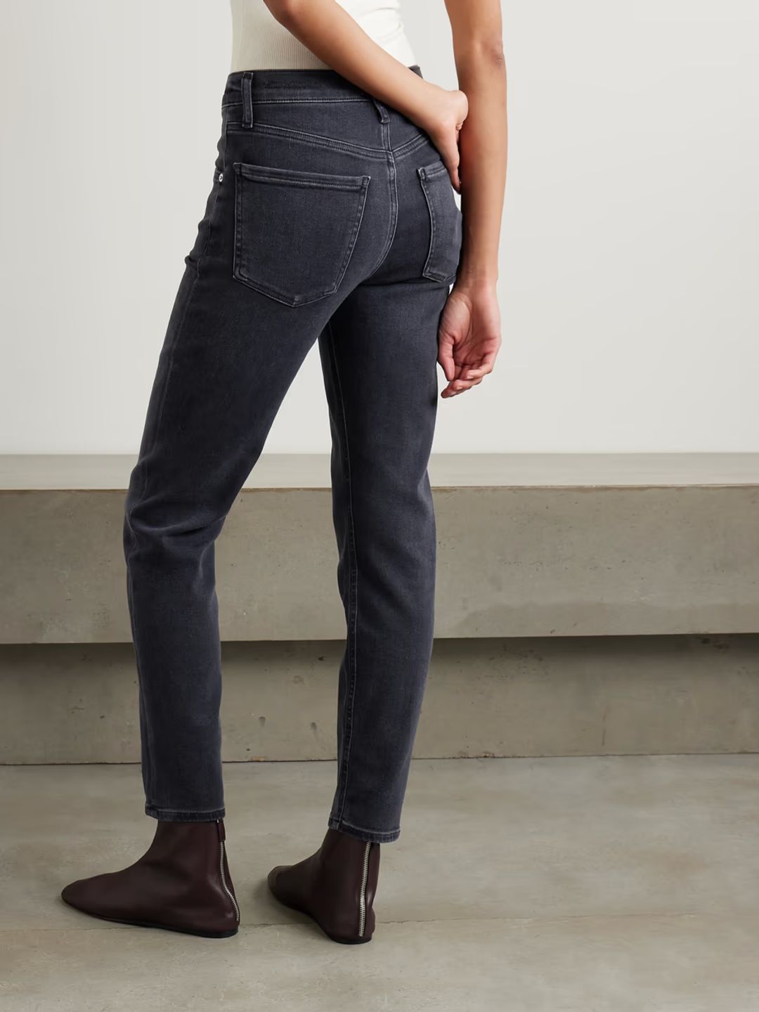 Isola mid-rise slim-leg jeans #4