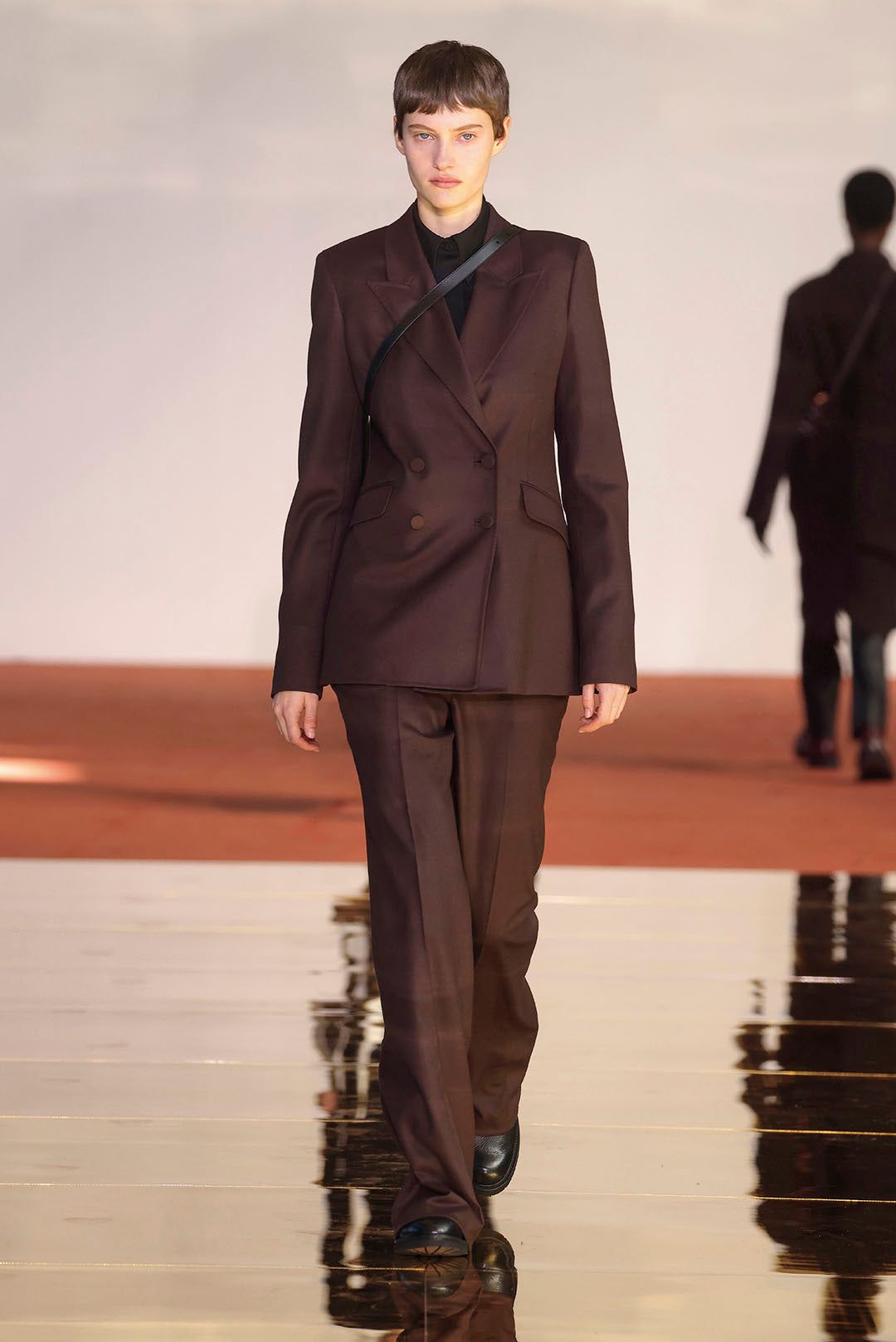 Vesta Pant in Chocolate Superfine Wool