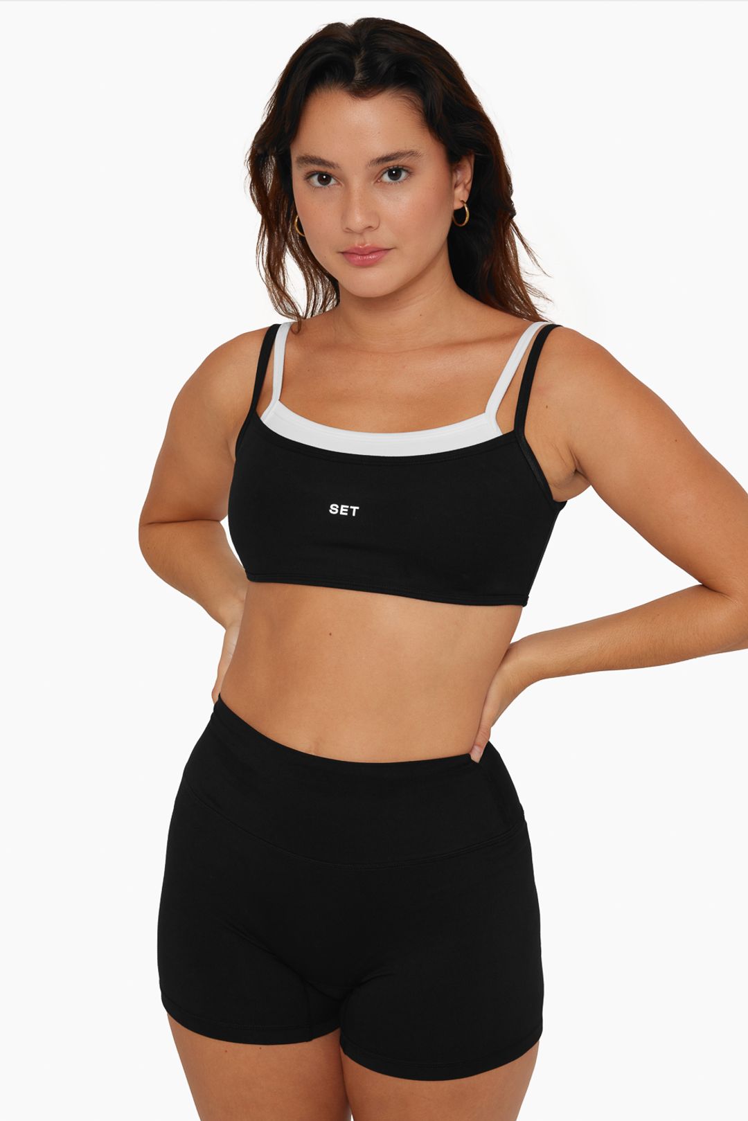 FORMCLOUD™ DOUBLE SCOOP BRA - ONYX
