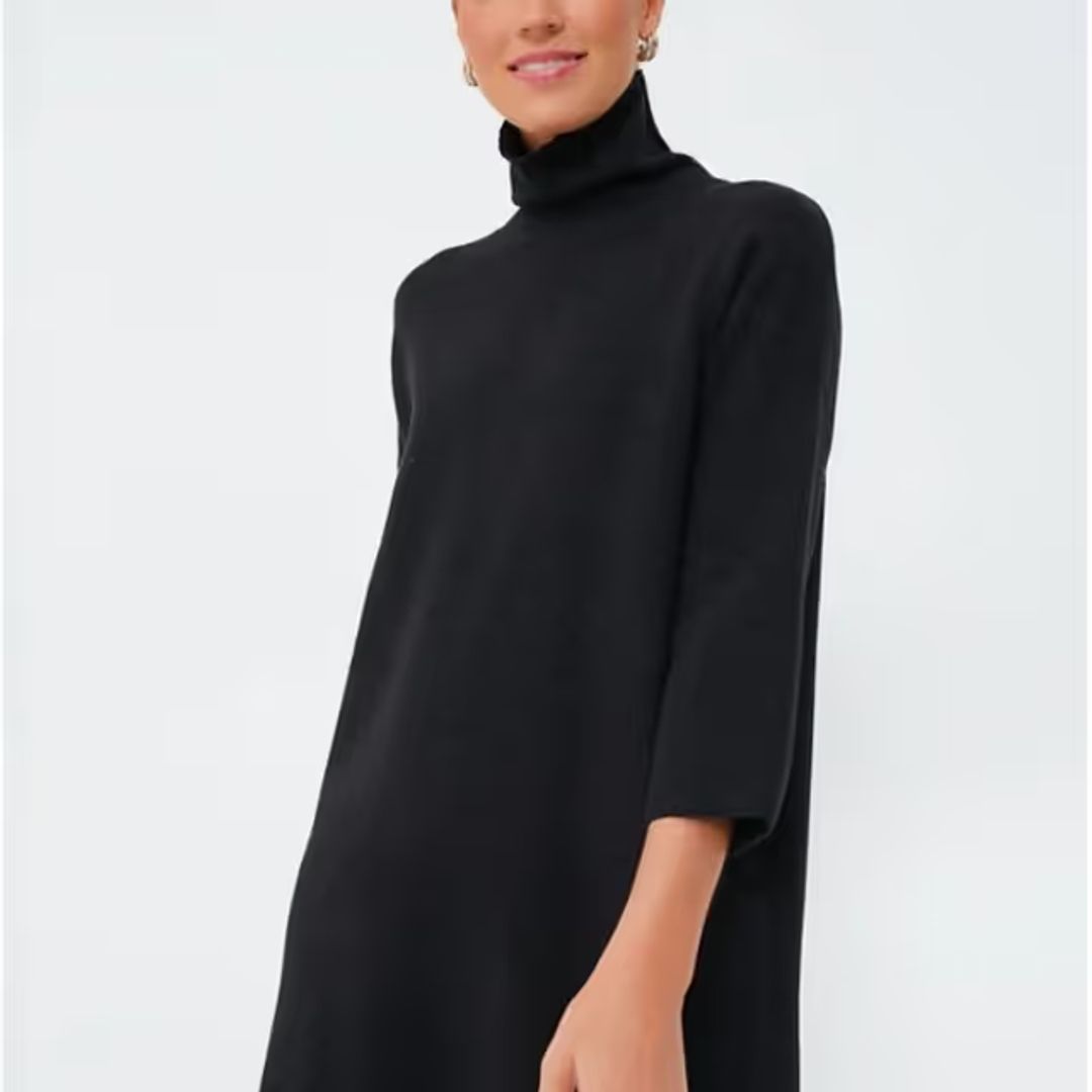 Pomander Place Black Noir Vivianne Sweater Mini Dress #2