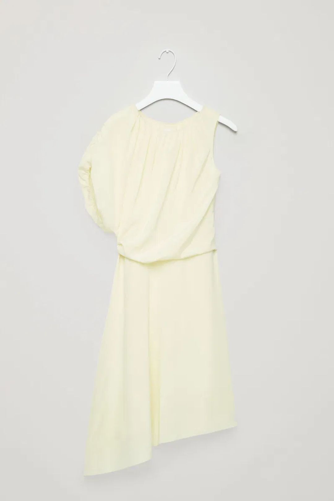 Butter Yellow Asymmetrical Dress