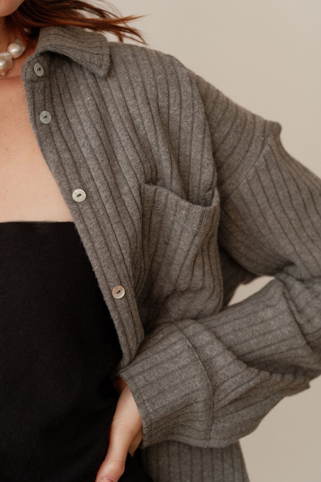 The Sweater Rib Button Down #3