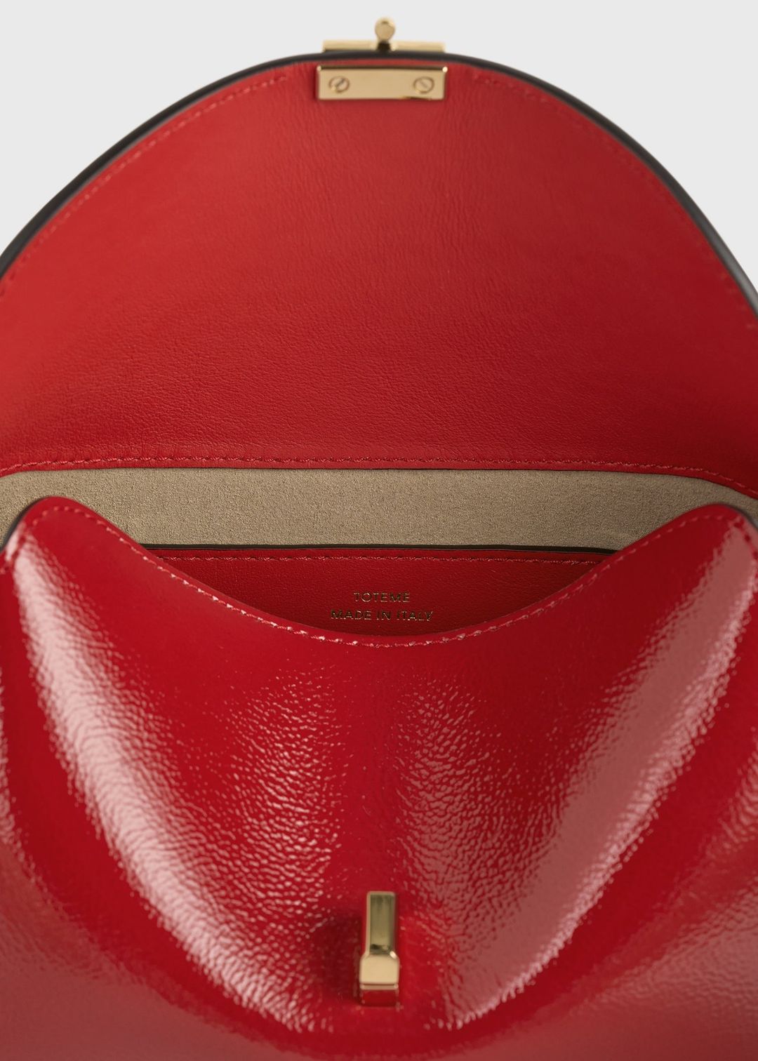 Mini T-lock naplack clutch red #6