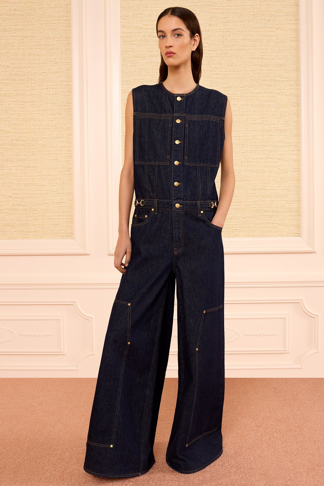 The Esme Denim Jumpsuit - Tigris