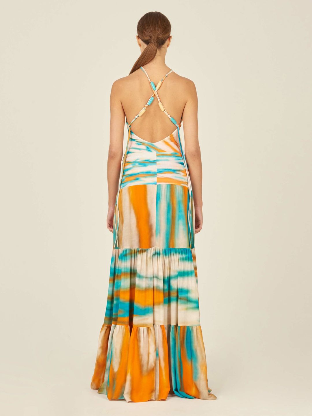 Astin Skirt Orange/Turquoise #3