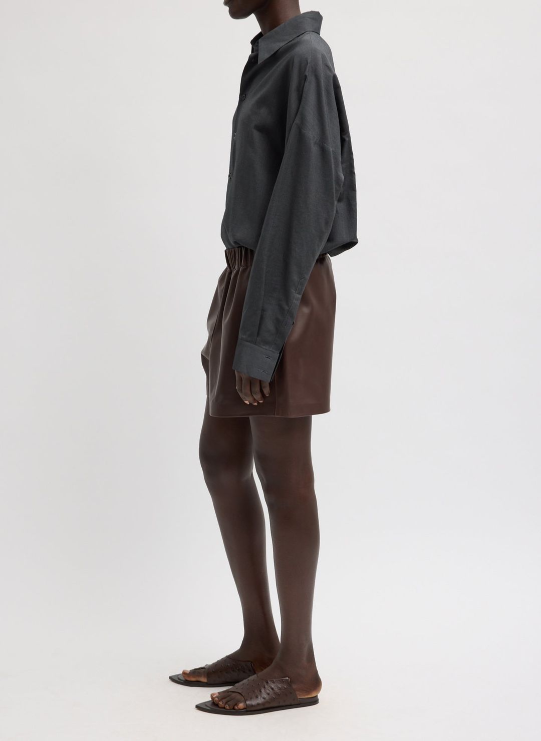 Leather Pull On Short #2