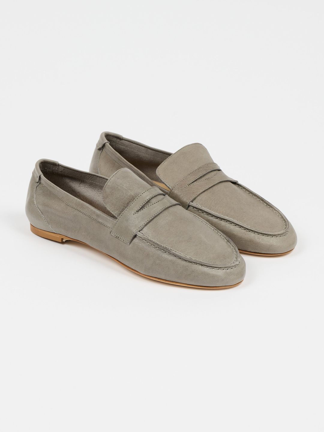 The Unlined Penny Loafer in Graphite #3