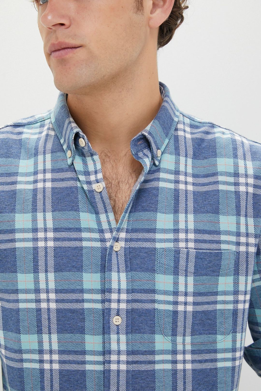 Holbrook Island Plaid Coastline Knit Shirt #6