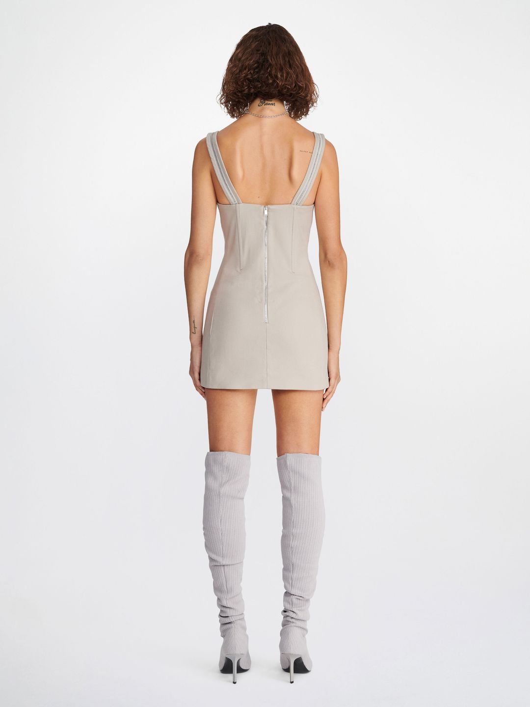 ZIP UNDERWIRE MINI DRESS