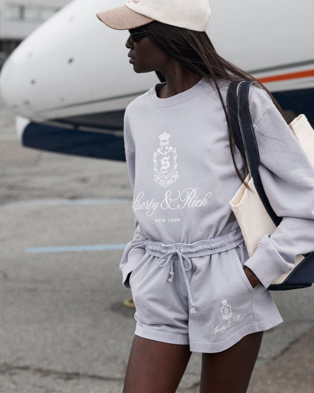 Vendome Crewneck - Soft Lilac/White #5