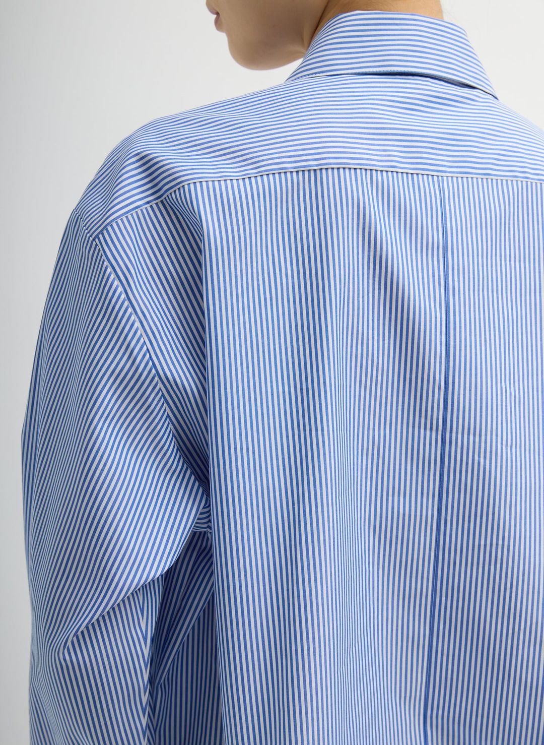 Striped Shirting Easy Tuxedo Shirt #6