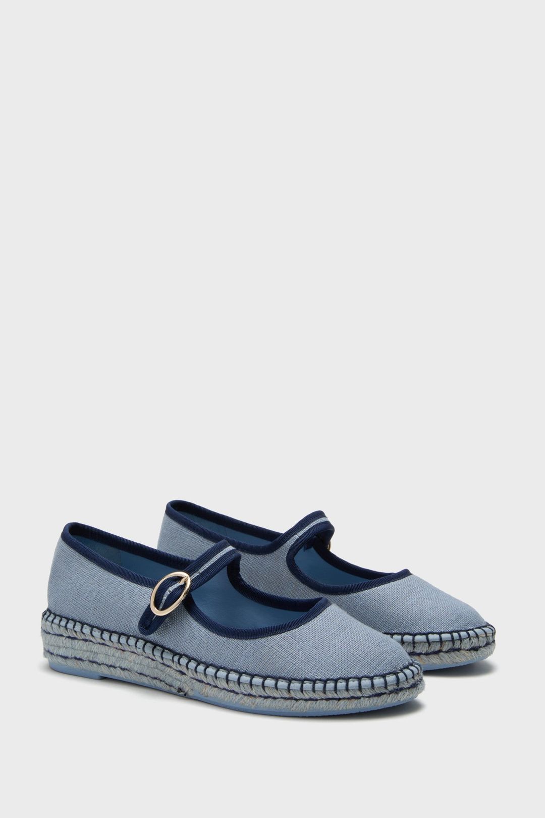 Blue Chambray Jamie Espadrille Flats #4