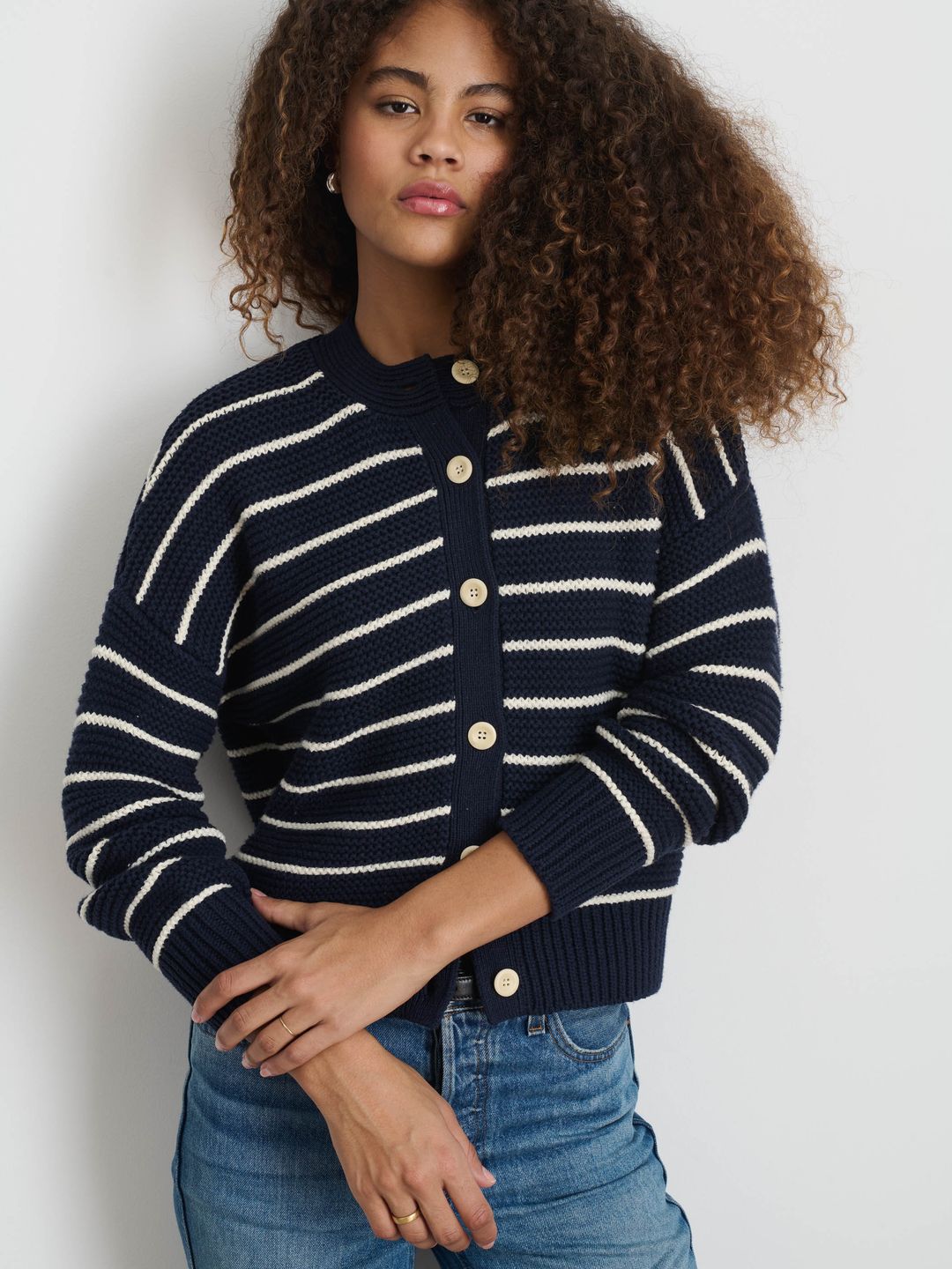 Nico Striped Cardigan in Cotton #2