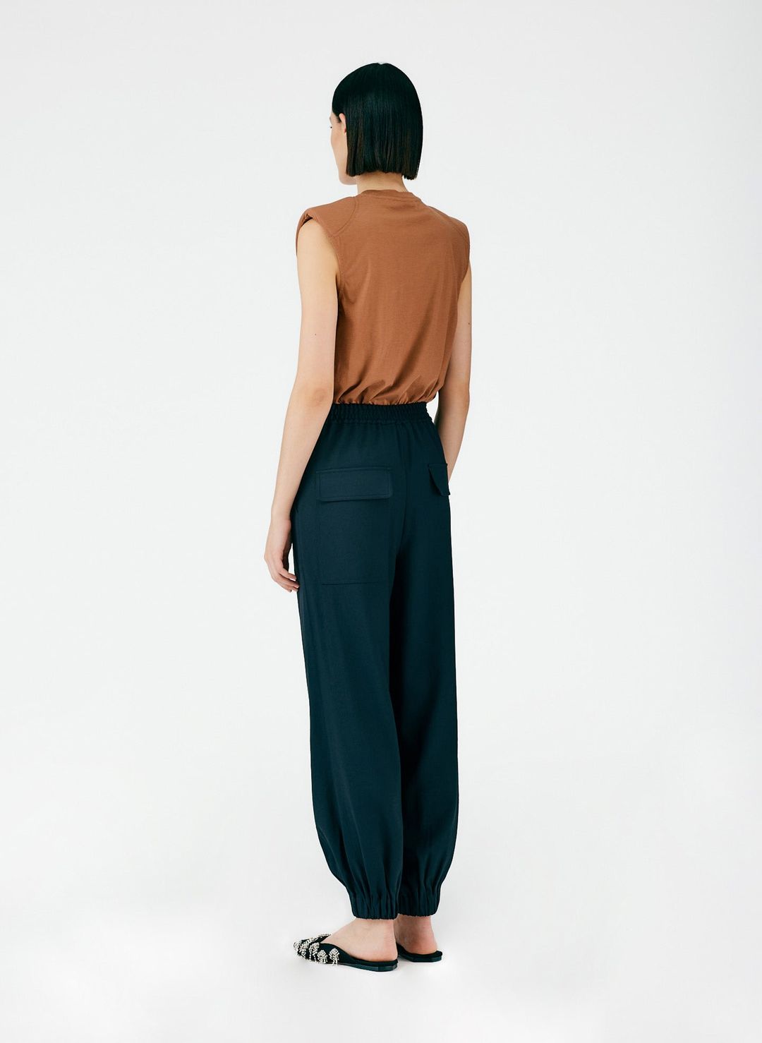 Chalky Drape Plashet Jogger - Long #4