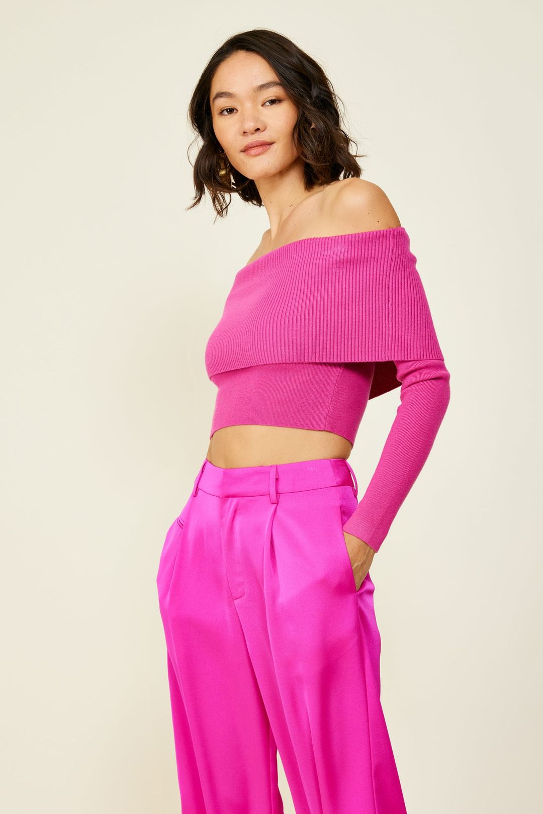 HEART STRUCK SWEATER (MAGENTA #3