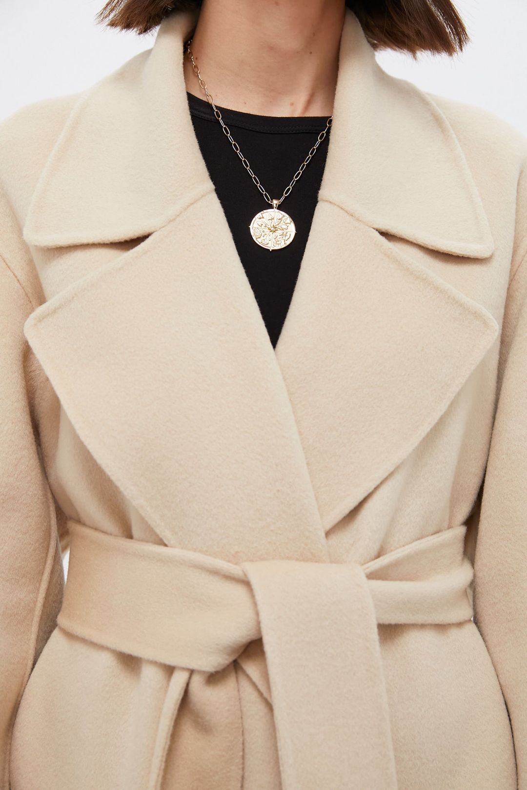 Tan Wool Trinity Coat #5