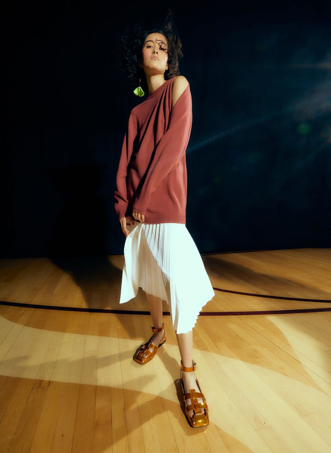 Feather Weight Cashmere Cutout Sleeve Pullover #22