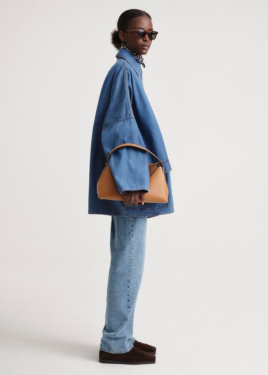 Denim overshirt jacket soft blue #3