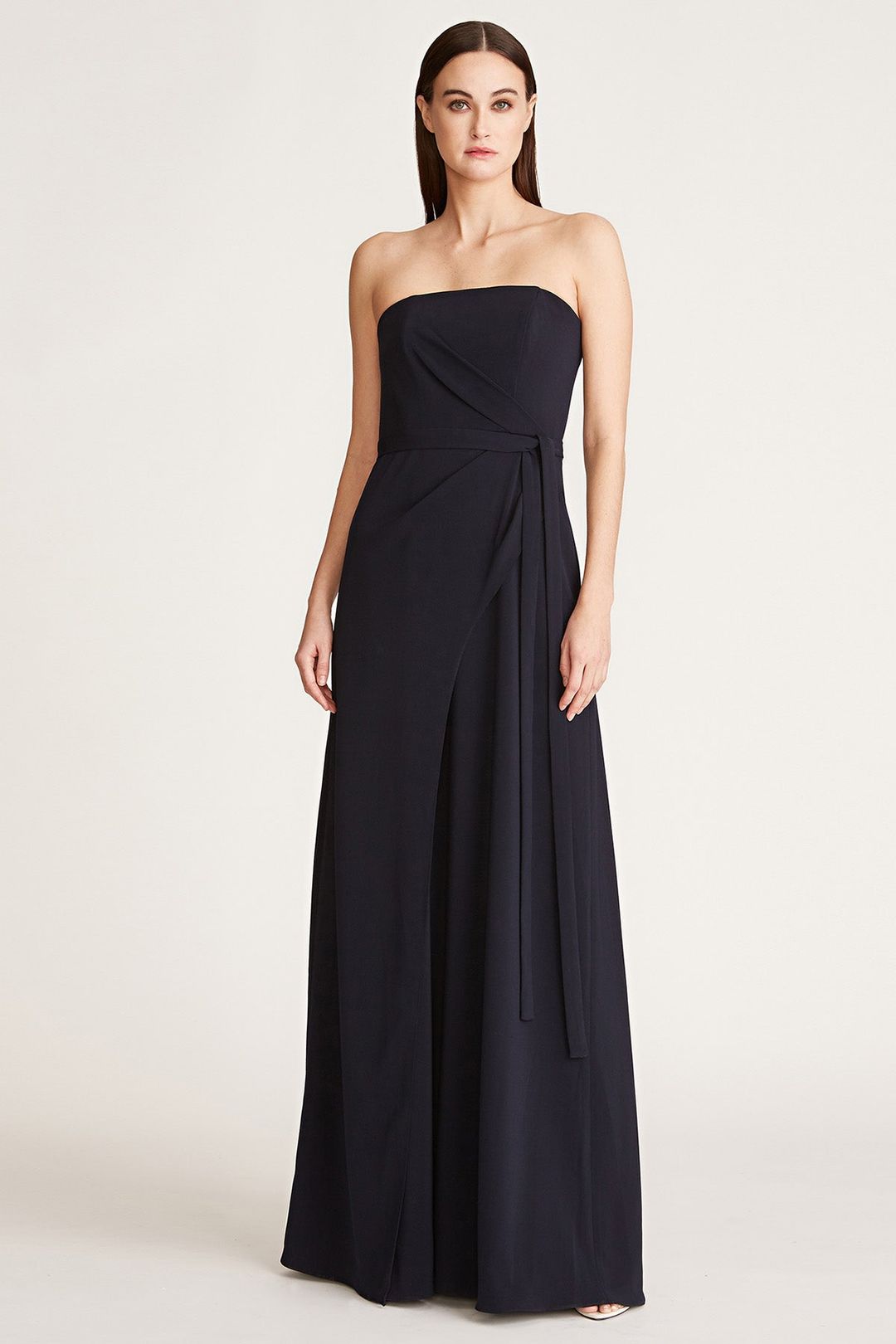 Ami Side Drape Gown