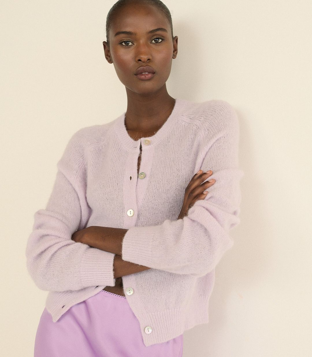 PETRA CARDIGAN -- VIOLET THISTLE #9