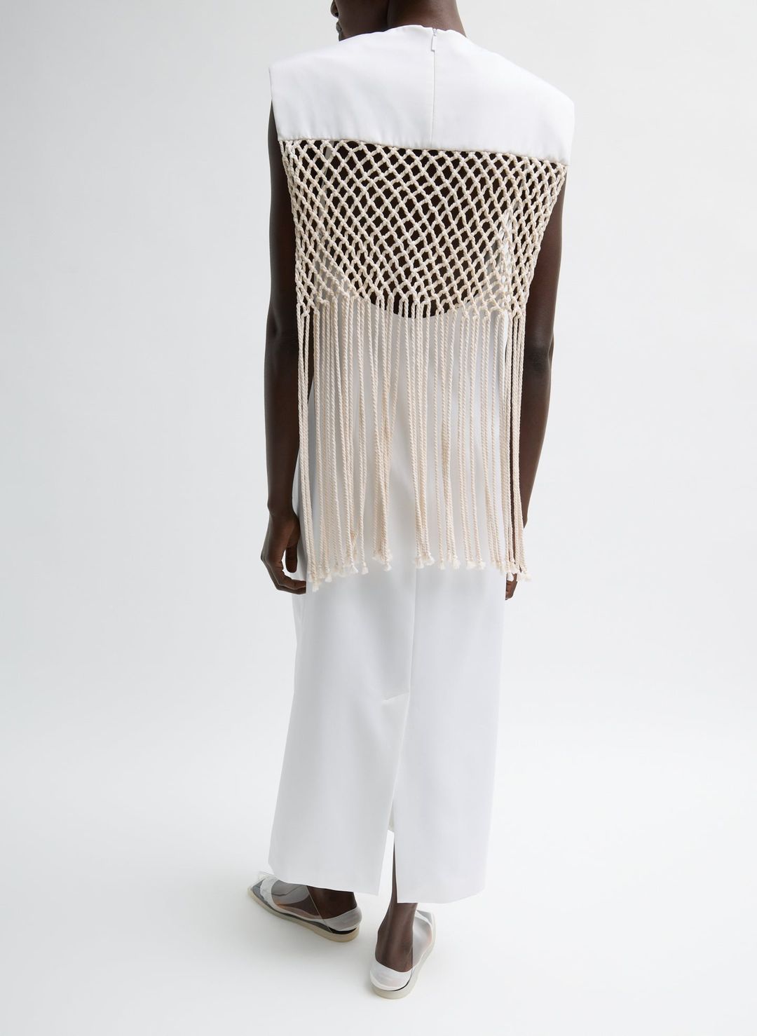 Stretch Silk Nylon Macrame Dress #3