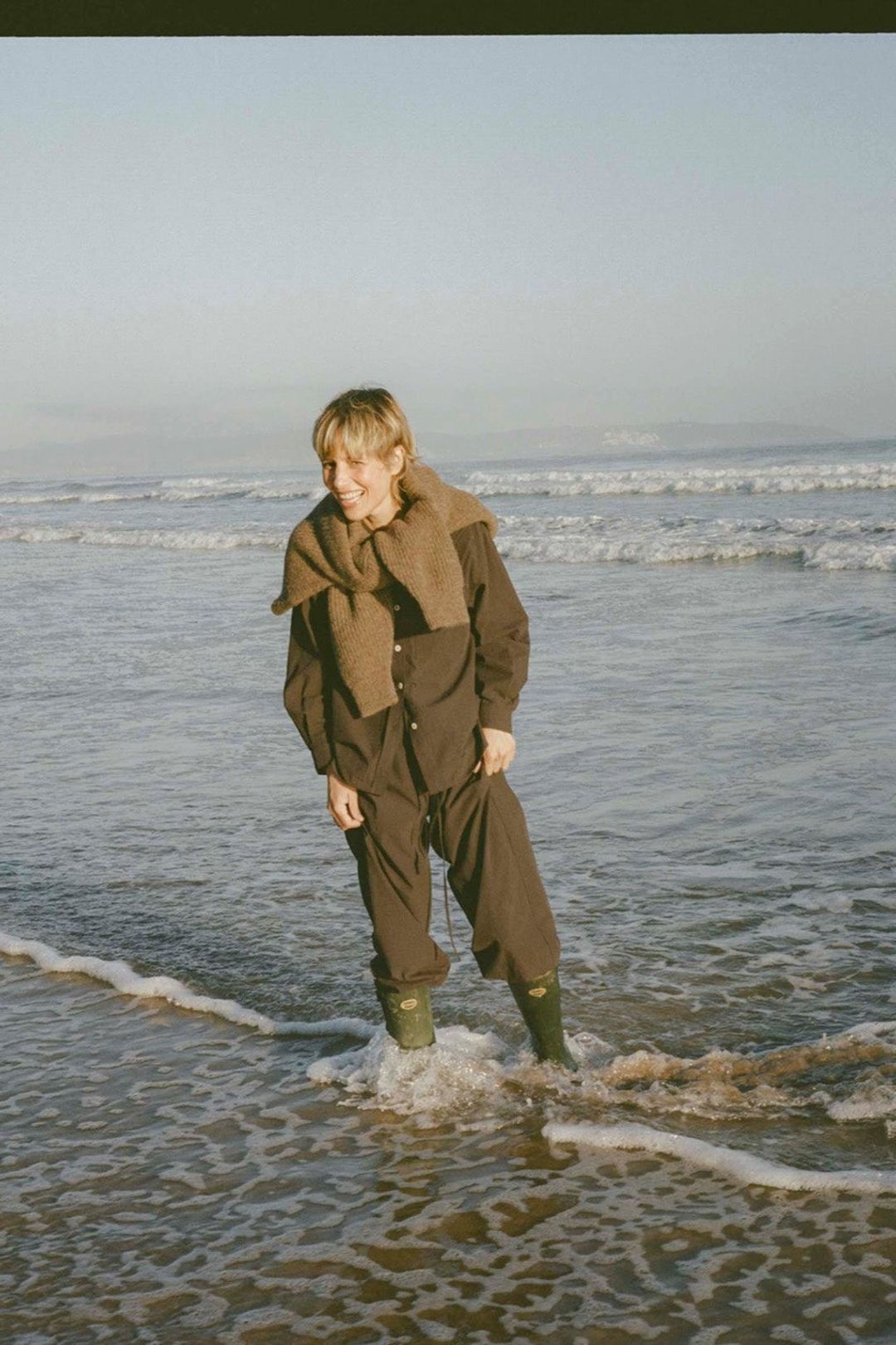 All Day Pant, Organic Japanese Cotton, Navy Check #4