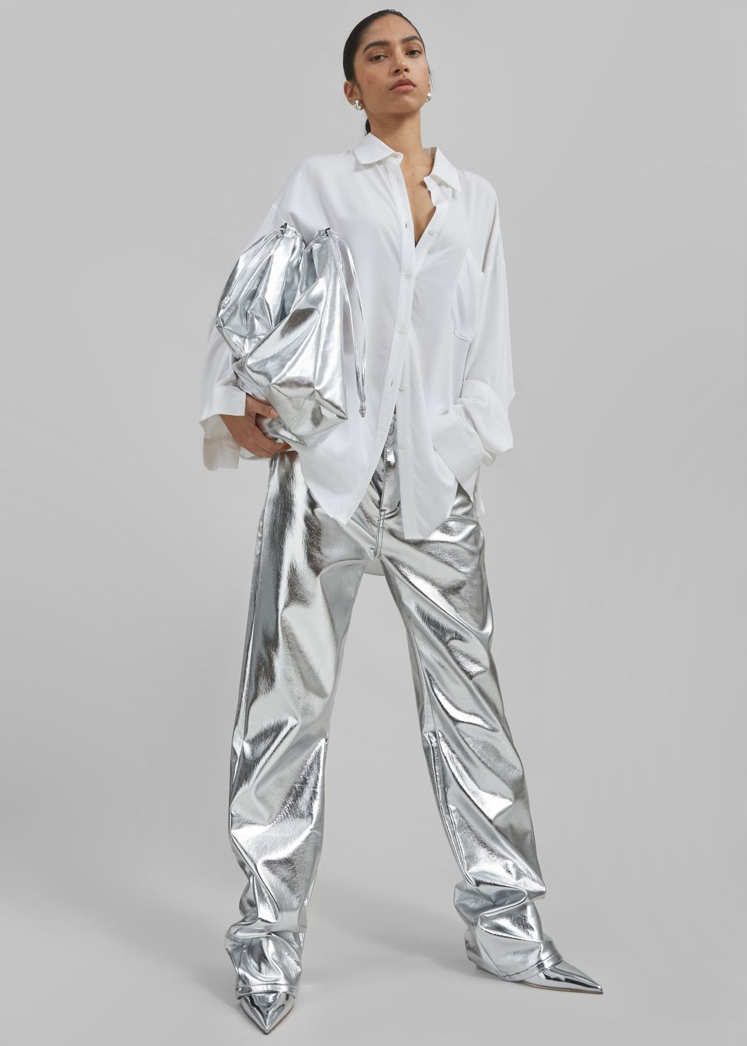 Jesse Aluminium Pants - Silver #7