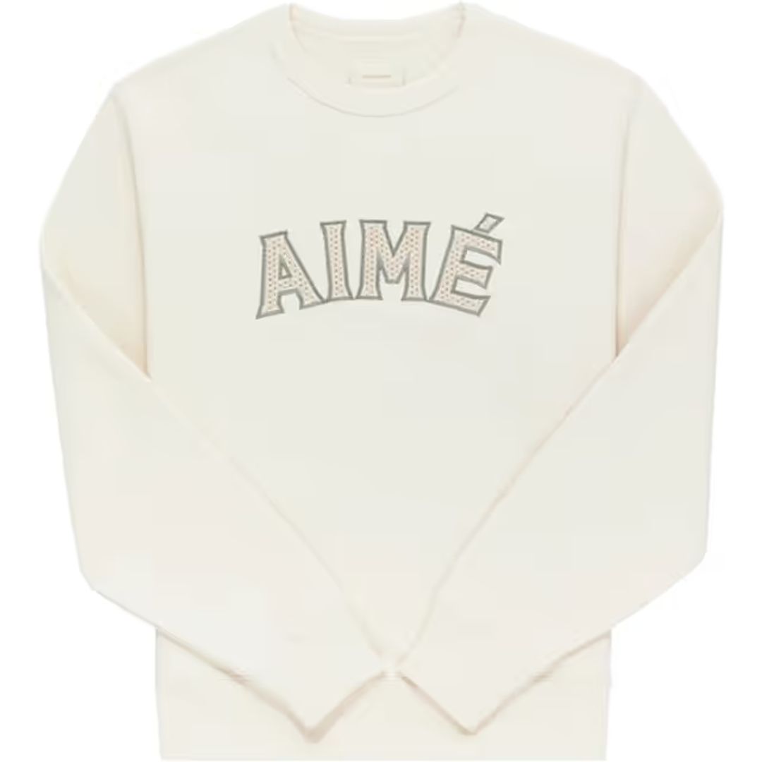 Raffia Appliqué Crewneck Sweatshirt (XS)