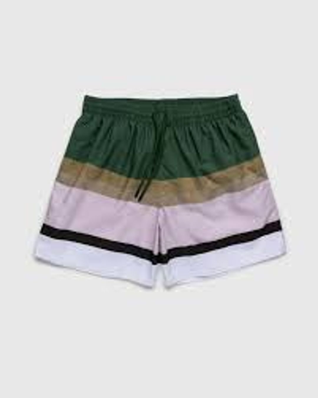 Men's Phibbs Striped Swim Shorts Green Pink