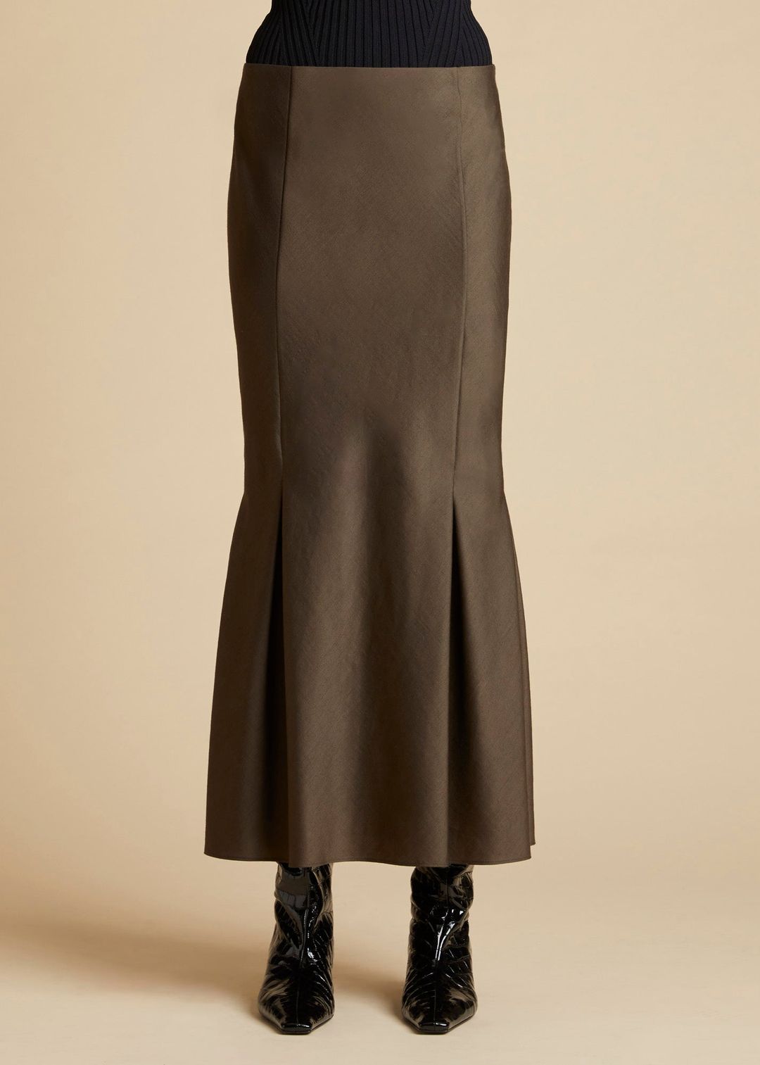 The Levine Skirt in Brown