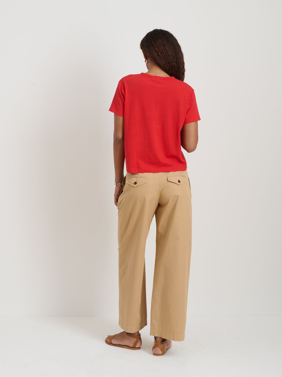 Ina Pleated Pant In Lightweight Twill #5