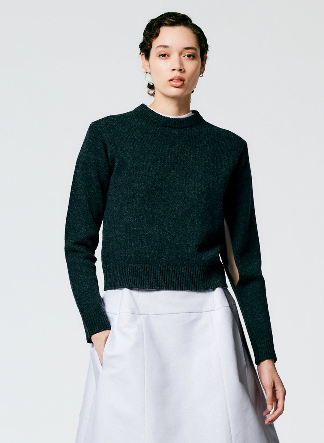 Soft Lambswool Shrunken Crewneck Pullover #6