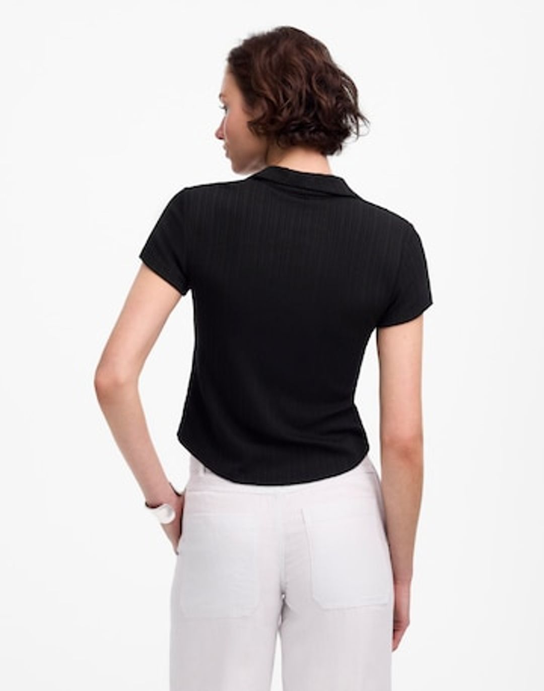 low v neck ss polo #4