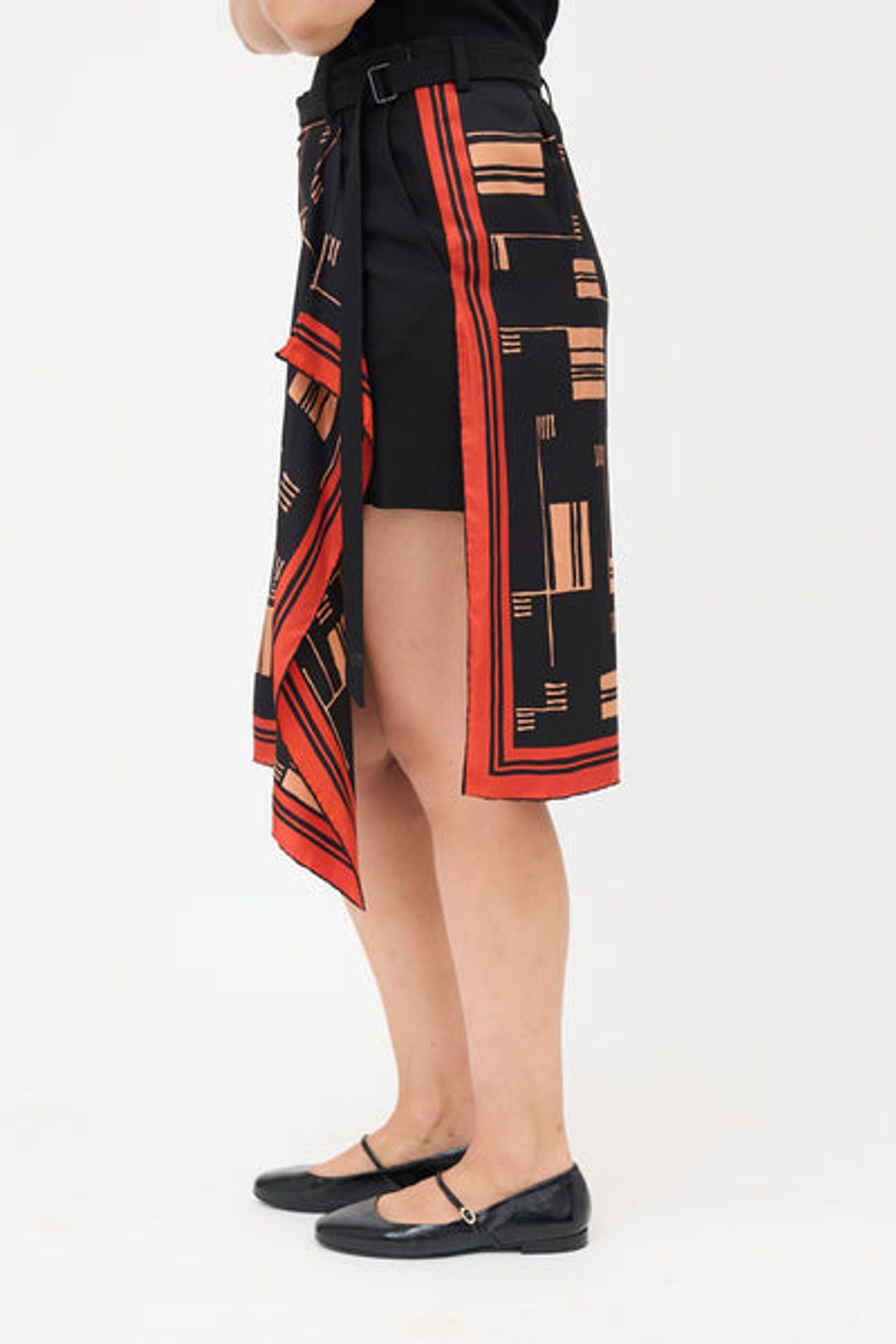 SS 2018 Wrap Front Scarf Skort #4