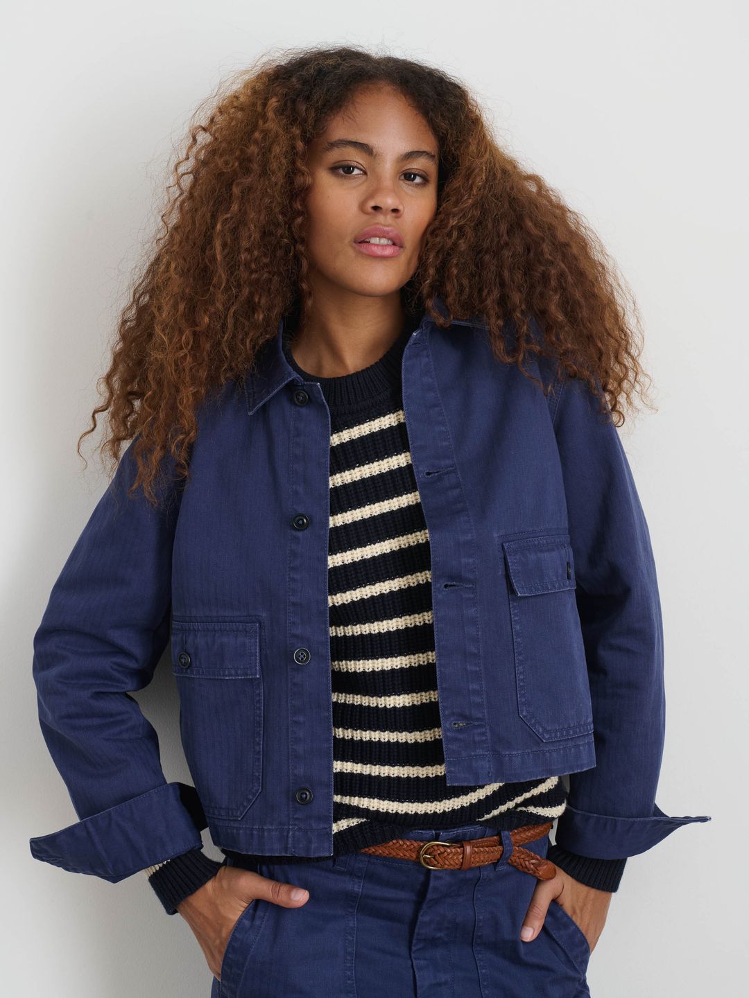 Marfa Work Jacket In Herringbone #3