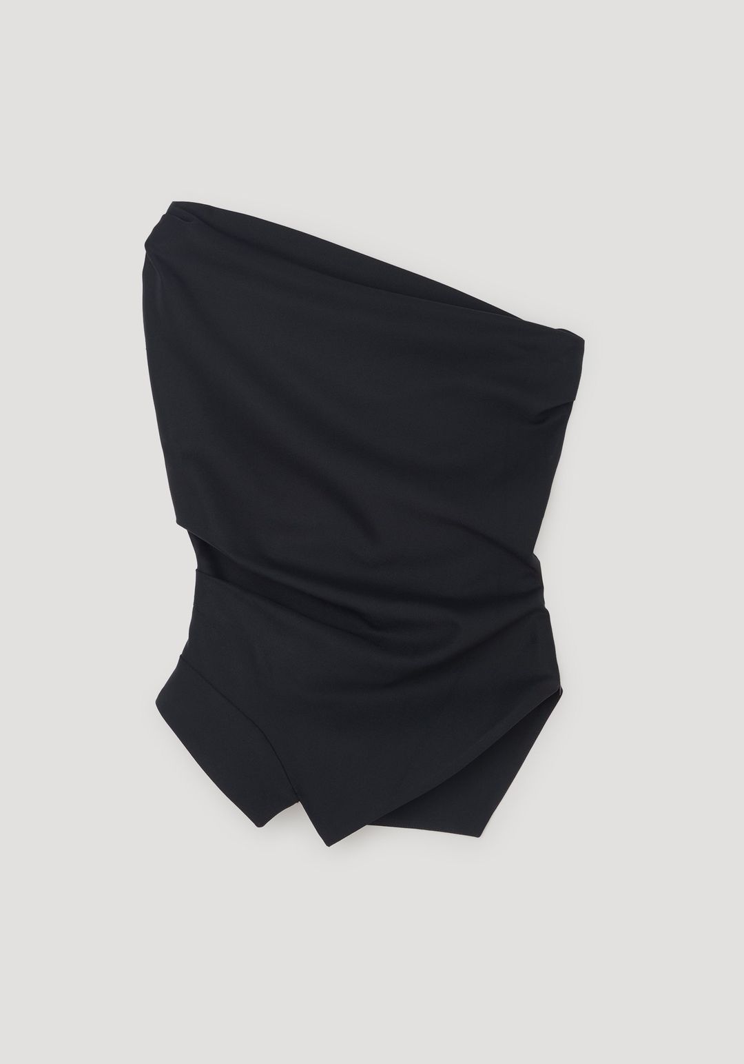 Off shoulder lapel top | black #6