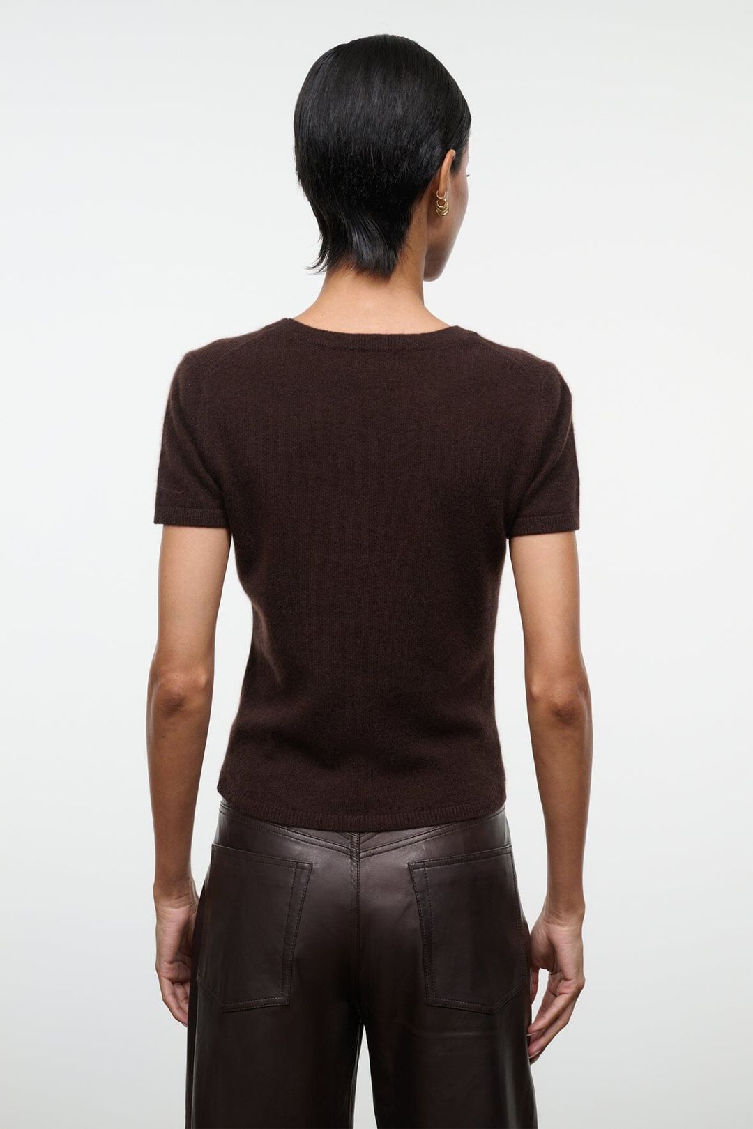 EASY CASHMERE TEE | DARK CHOCOLATE #3